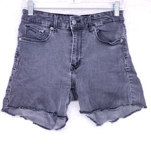 HM Vintage Black Jean Shorts Womens Size 12 Mid Rise Denim Jeans Pants